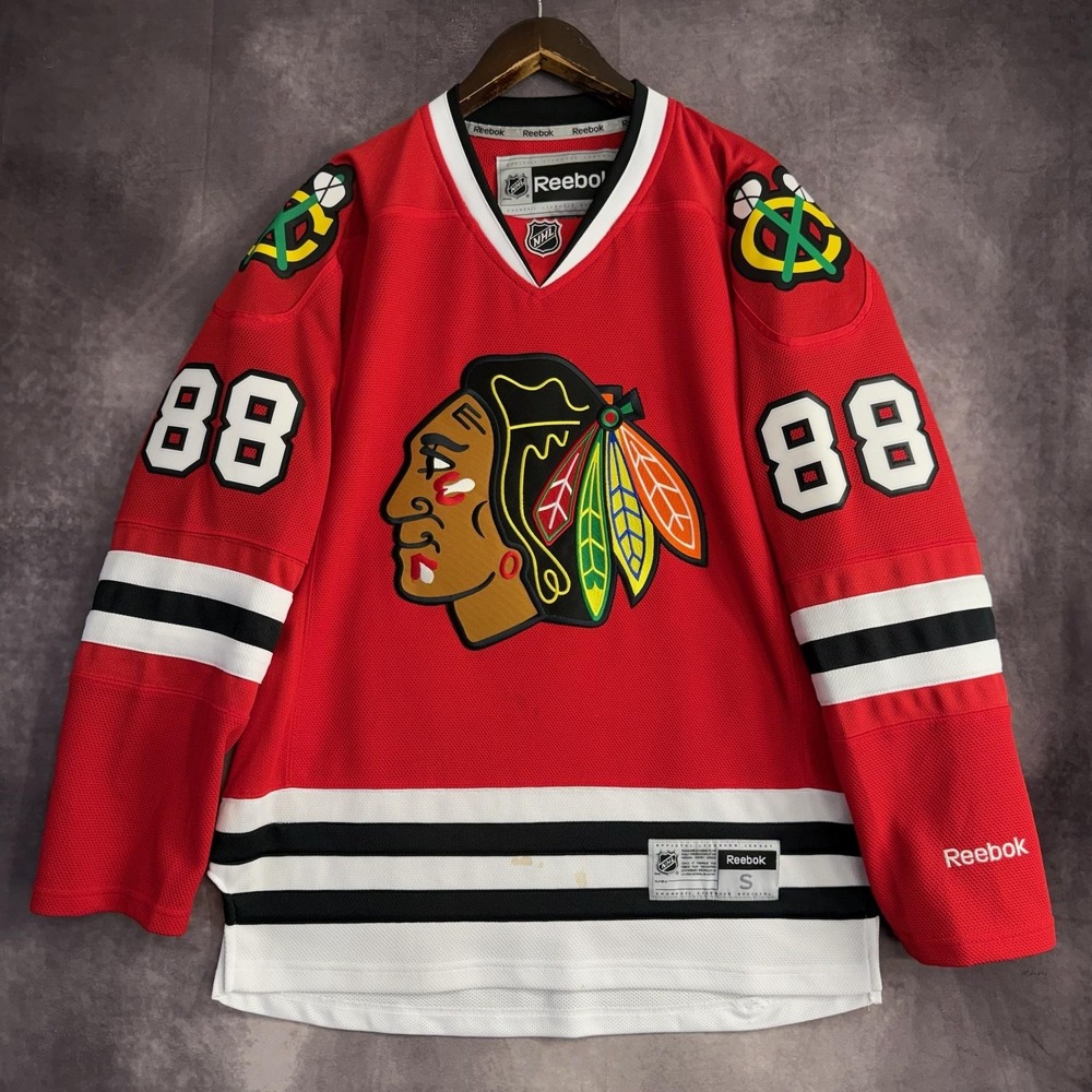 Chicago Blackhawks Jersey Mens Small Red NHL Hockey Kane 88 Reebok Official